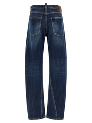 Dsquared² Blue Cotton Relaxed Fit Jeans