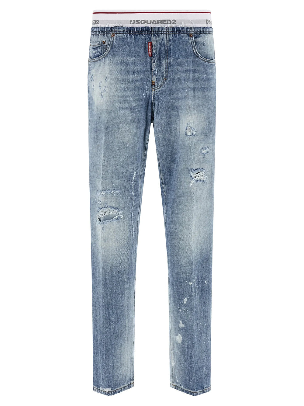 Dsquared² Blue Cotton Relaxed Fit Jeans - IT52 | XL
