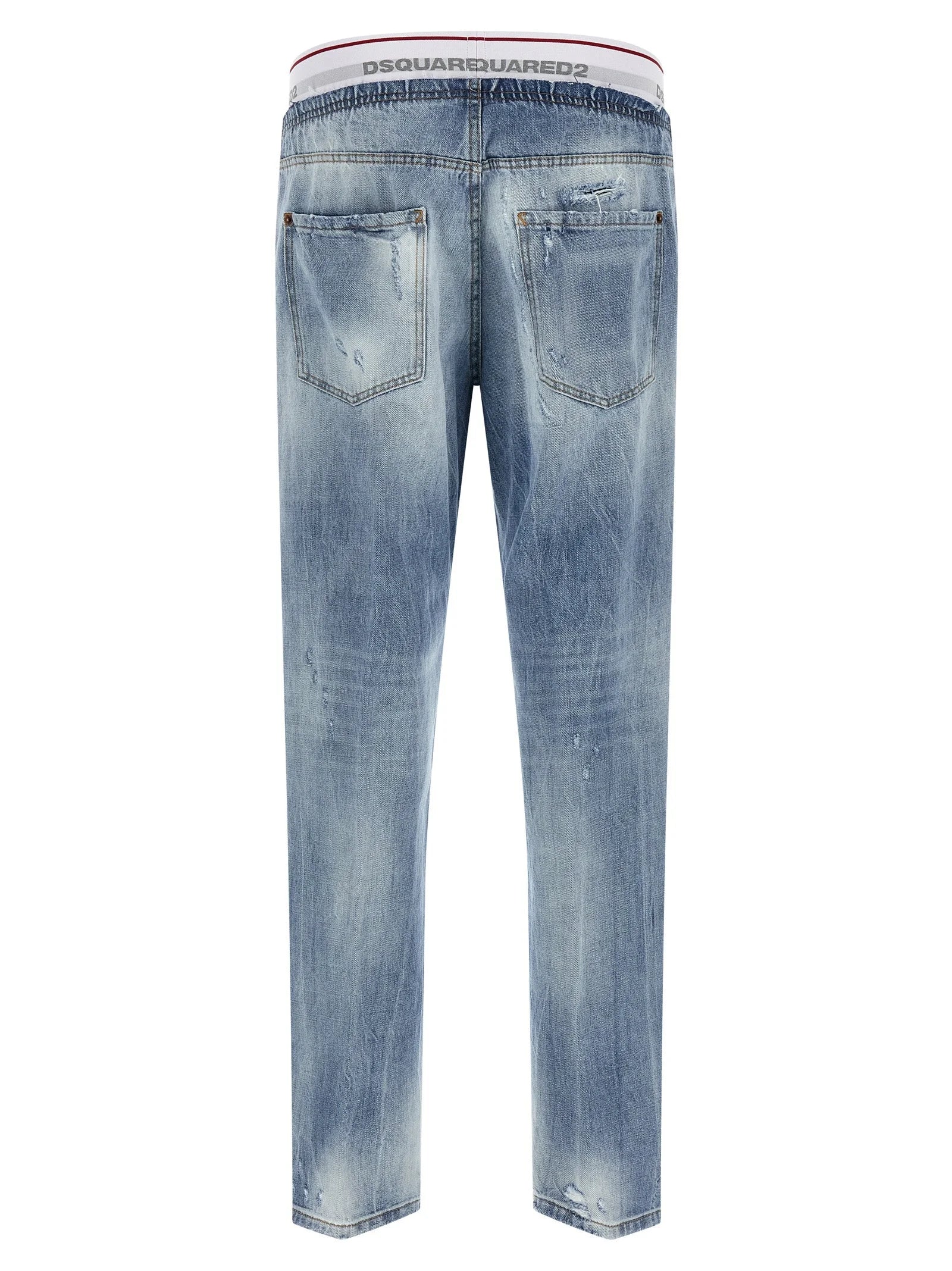 Dsquared² Blue Cotton Relaxed Fit Jeans - IT52 | XL