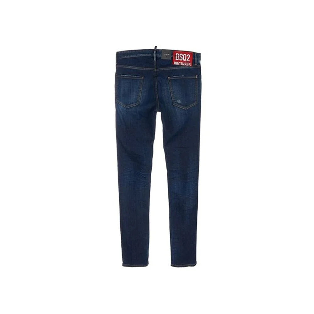 Dsquared² Blue Cotton Skinny Jeans - 42