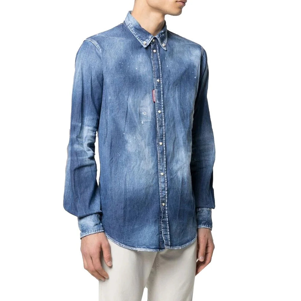Dsquared² Blue Denim Shirt - IT52 | XL