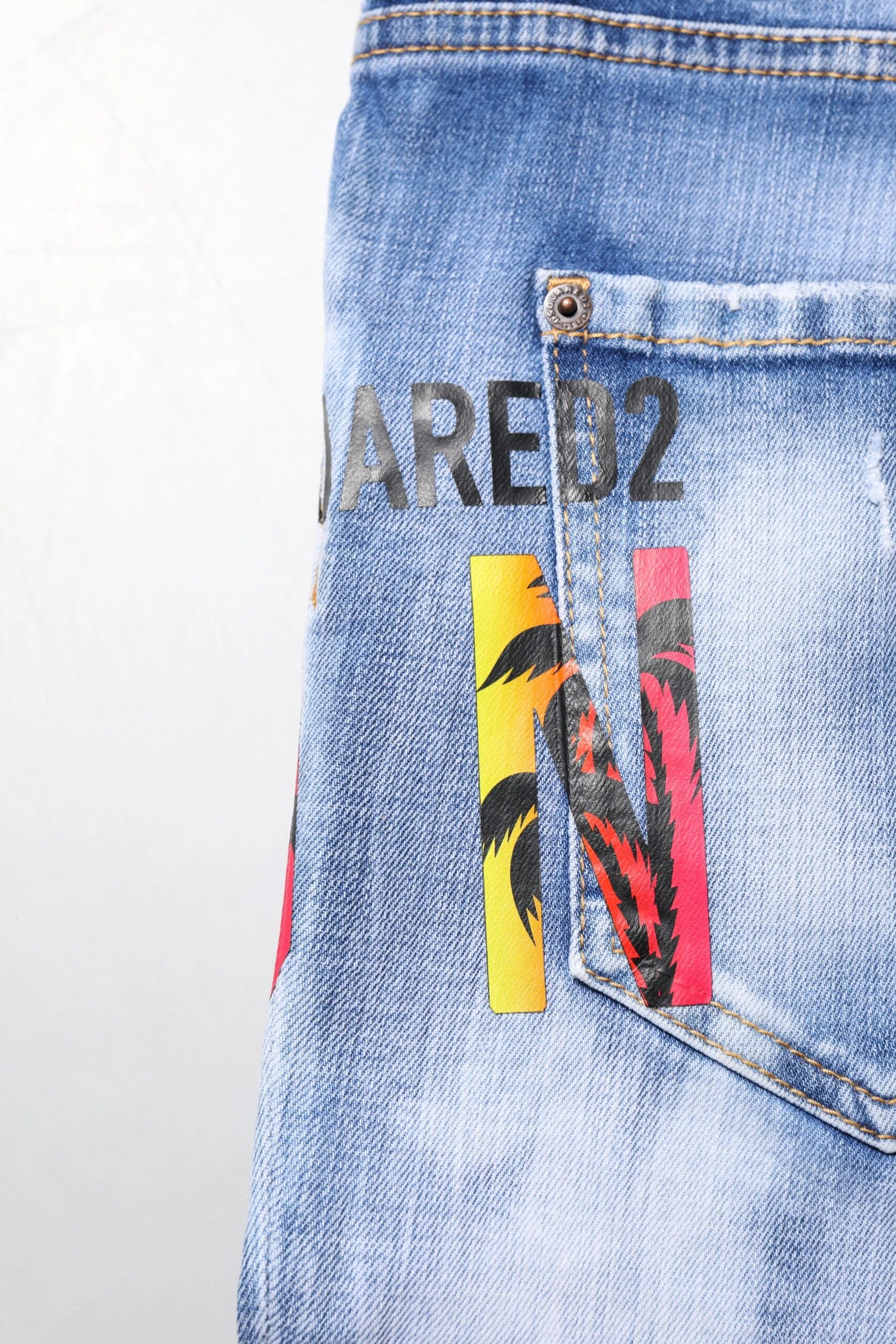 Dsquared² Blue Washed Cotton Mid Waist Skinny Denim Jeans - IT38 | XS