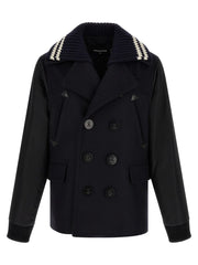 Dsquared² Blue Wool Coat