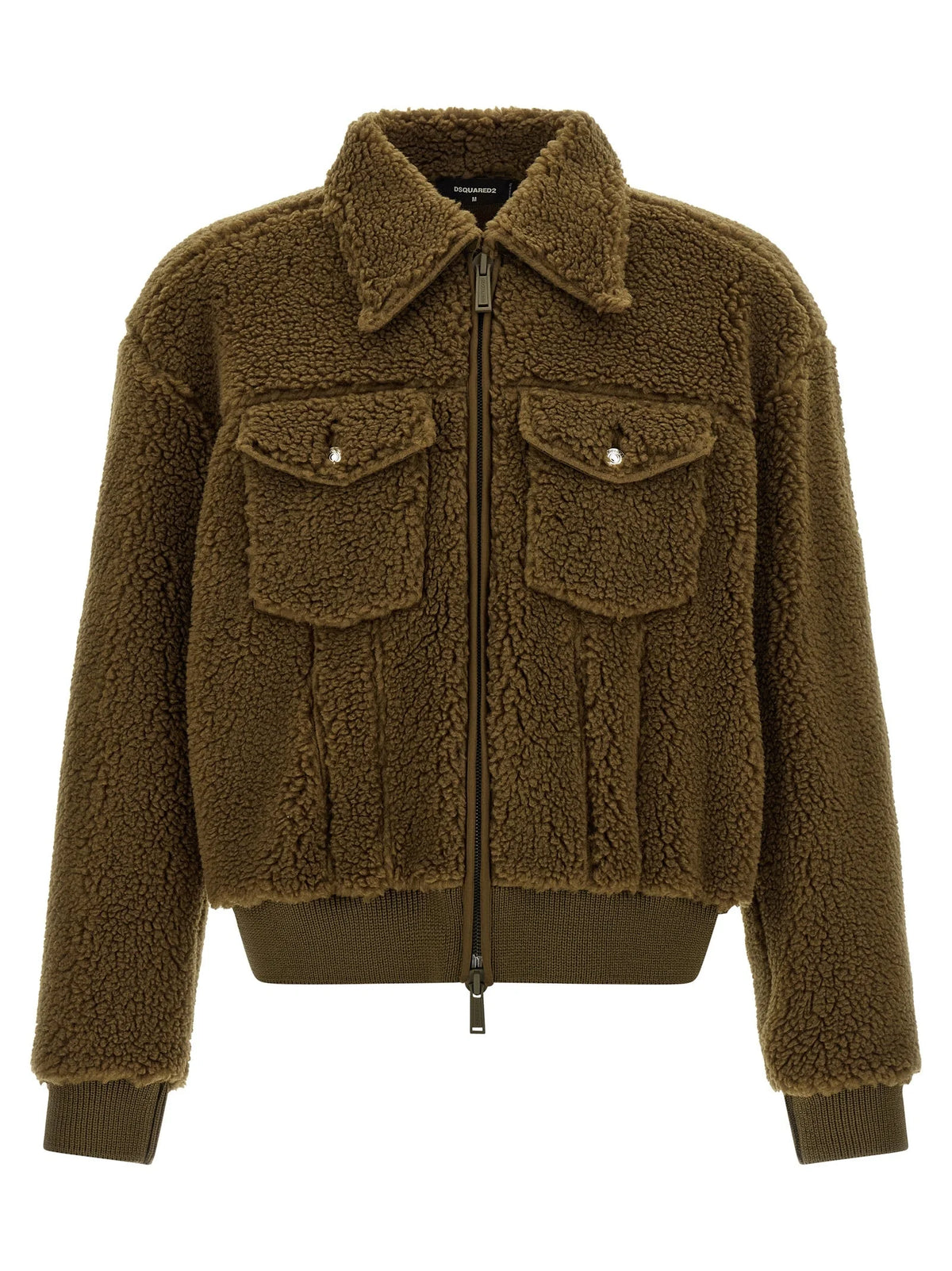 Dsquared² Brown Polyester Full-Length Jacket