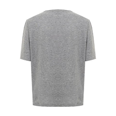 Dsquared² Chic Gray Cotton Tee for the Modern Woman - S - T-Shirts