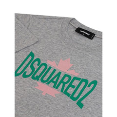 Dsquared² Chic Gray Cotton Tee for the Modern Woman - S - T-Shirts