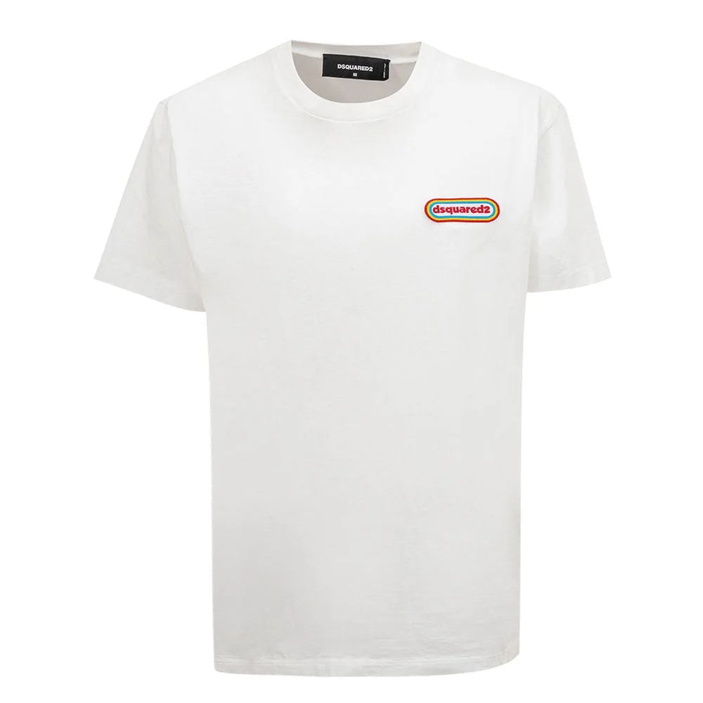 Dsquared² Chic White Cotton Staple Tee - M - T-Shirts