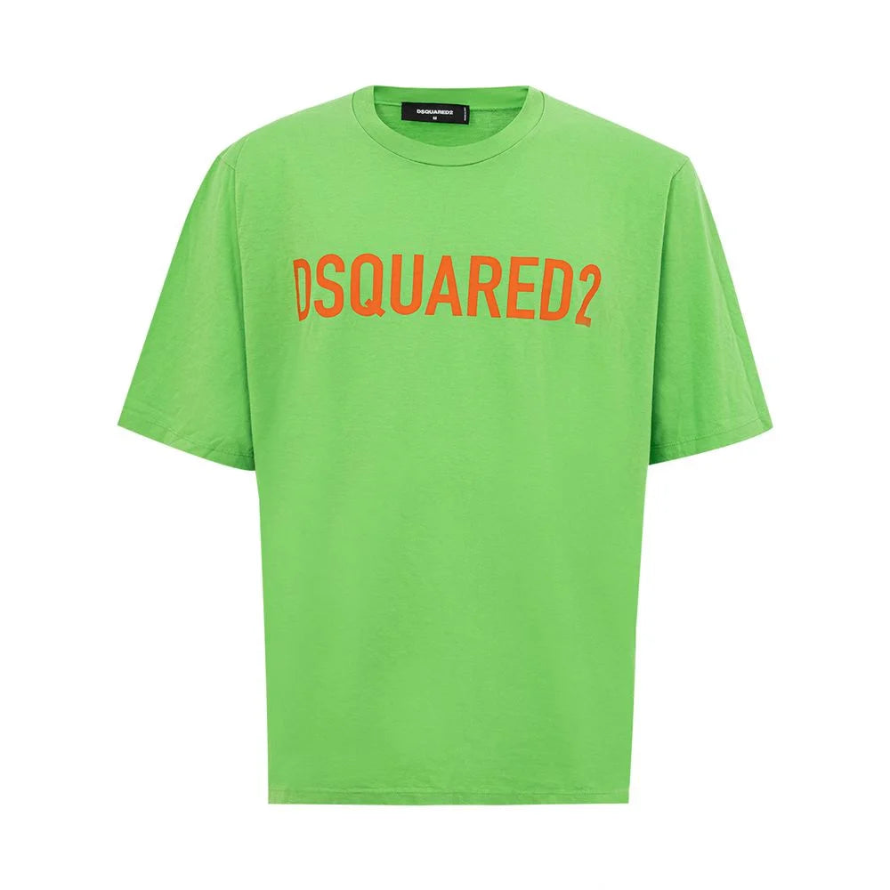 Dsquared² Electric Green Cotton Tee for Men - M - T-Shirts