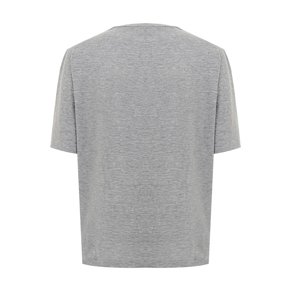 Dsquared² Elegant Gray Cotton Top for Women - XS - T-Shirts