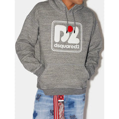 Dsquared² Gray Cotton Hoody - Hoodies