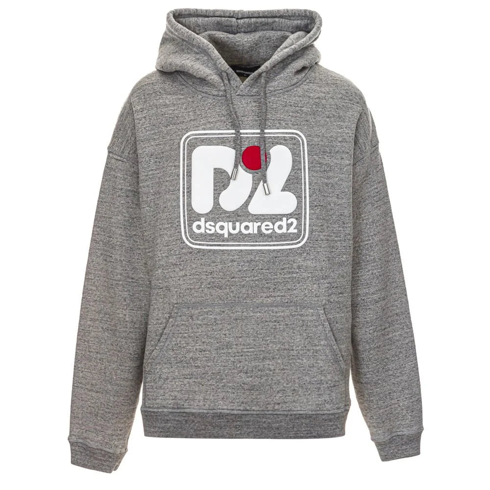 Dsquared² Gray Cotton Hoody - Hoodies