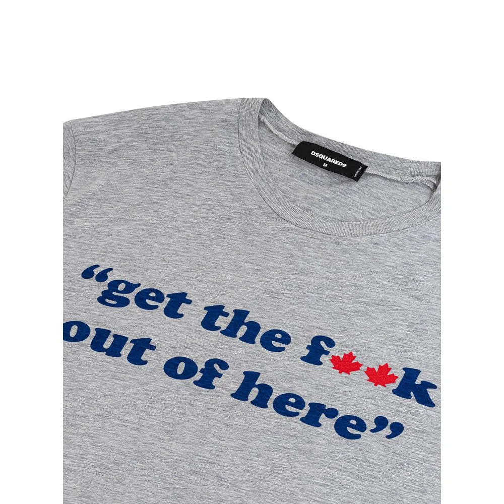 Dsquared² Gray Cotton T-Shirt - M - T-Shirts