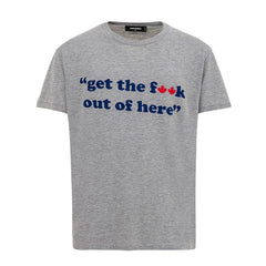 Dsquared² Gray Cotton T-Shirt - M - T-Shirts