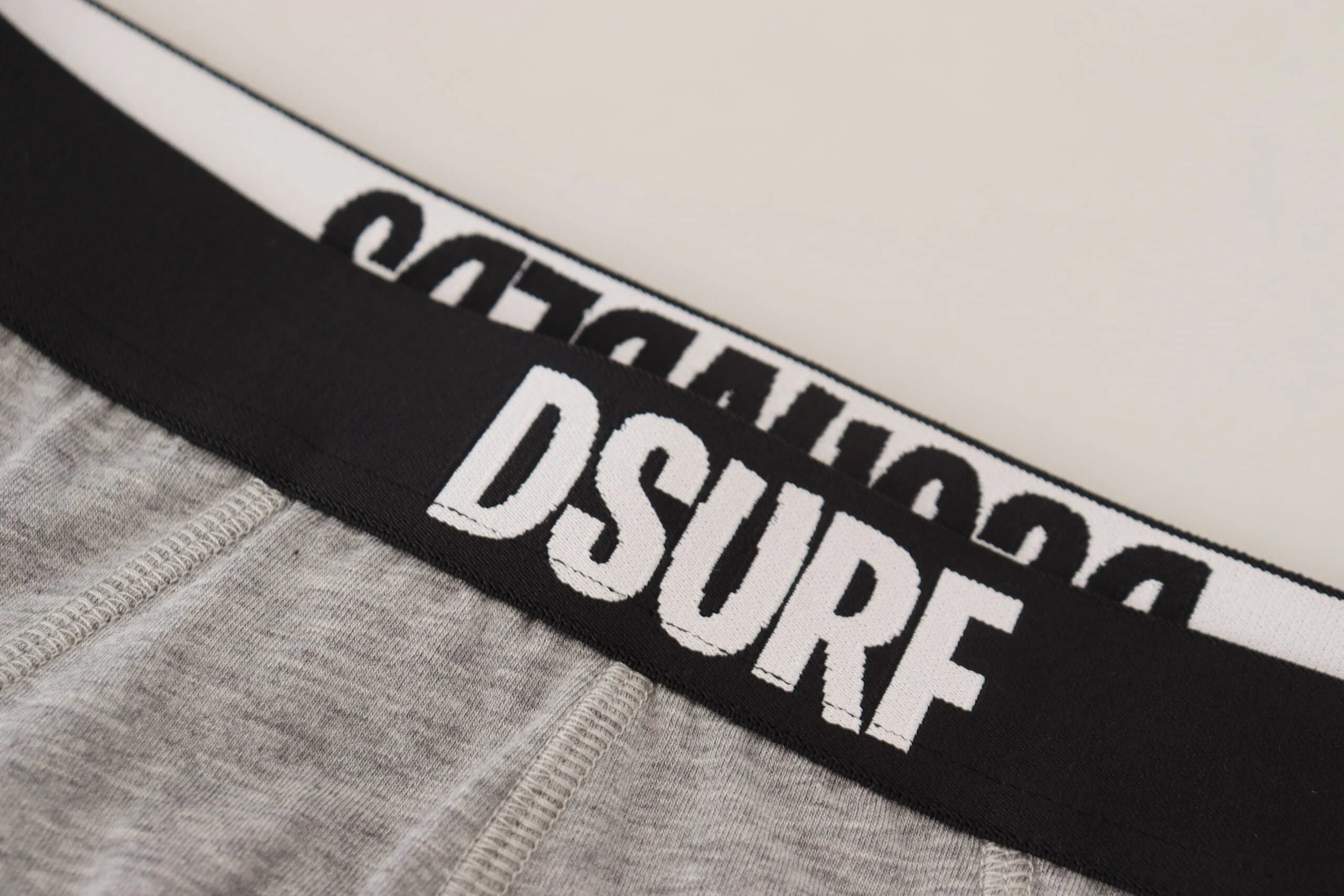 Dsquared² Gray DSURF Logo Cotton Stretch Men Brief Underwear - IT5 | M - Briefs