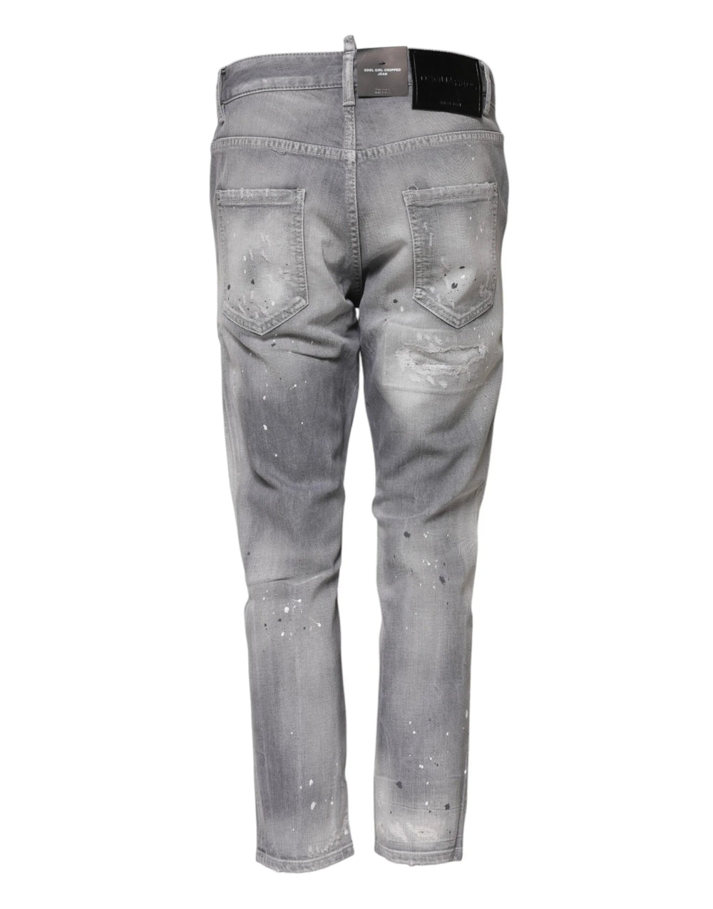 Dsquared² Gray Washed Mid Waist Tapered Jeans - IT38 | XS - Jeans