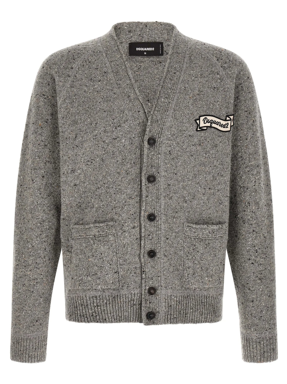 Dsquared² Gray Wool Cardigan