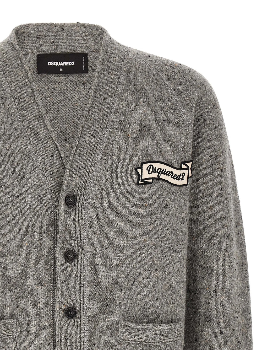Dsquared² Gray Wool Cardigan