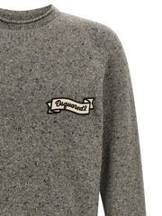 Dsquared² Gray Wool Cardigan