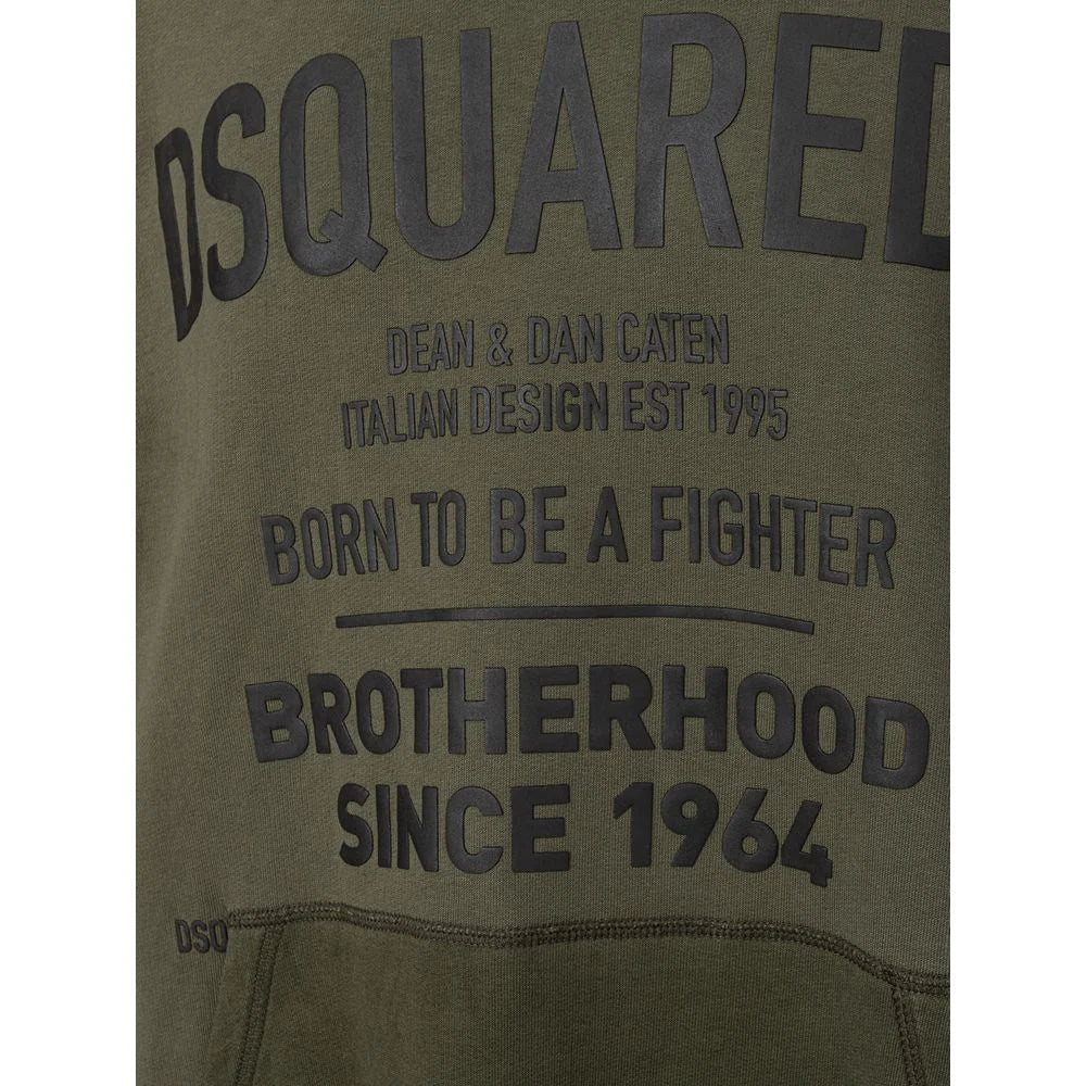 Dsquared² Green Cotton Hoody - XXL - Sweatshirts