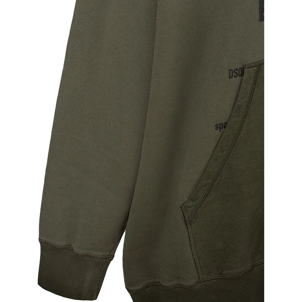 Dsquared² Green Cotton Hoody - XXL - Sweatshirts