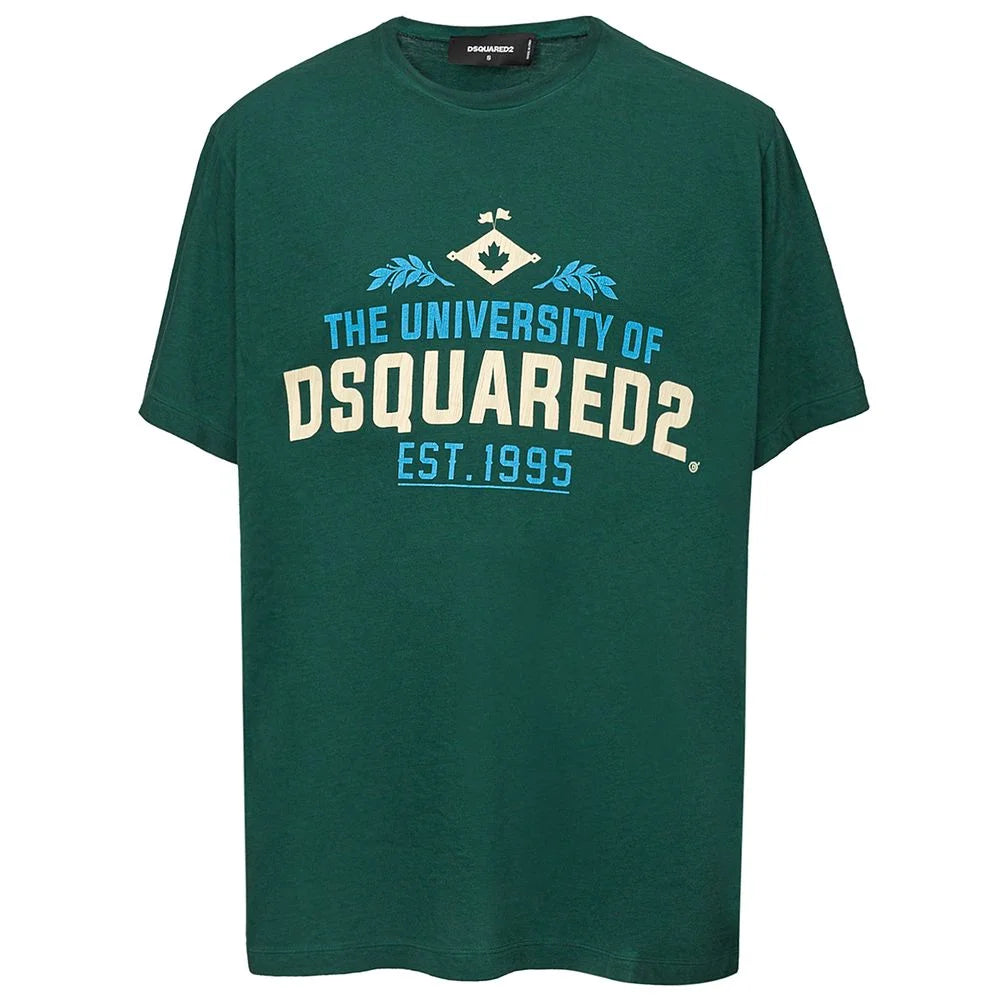 Dsquared² Green Cotton T-Shirt - S - T-Shirts