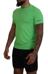 Dsquared² Green Modal Short Sleeves Crewneck T-shirt - IT48 | M - T-Shirts