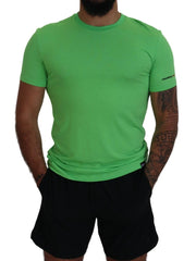 Dsquared² Green Modal Short Sleeves Crewneck T-shirt - IT48 | M - T-Shirts