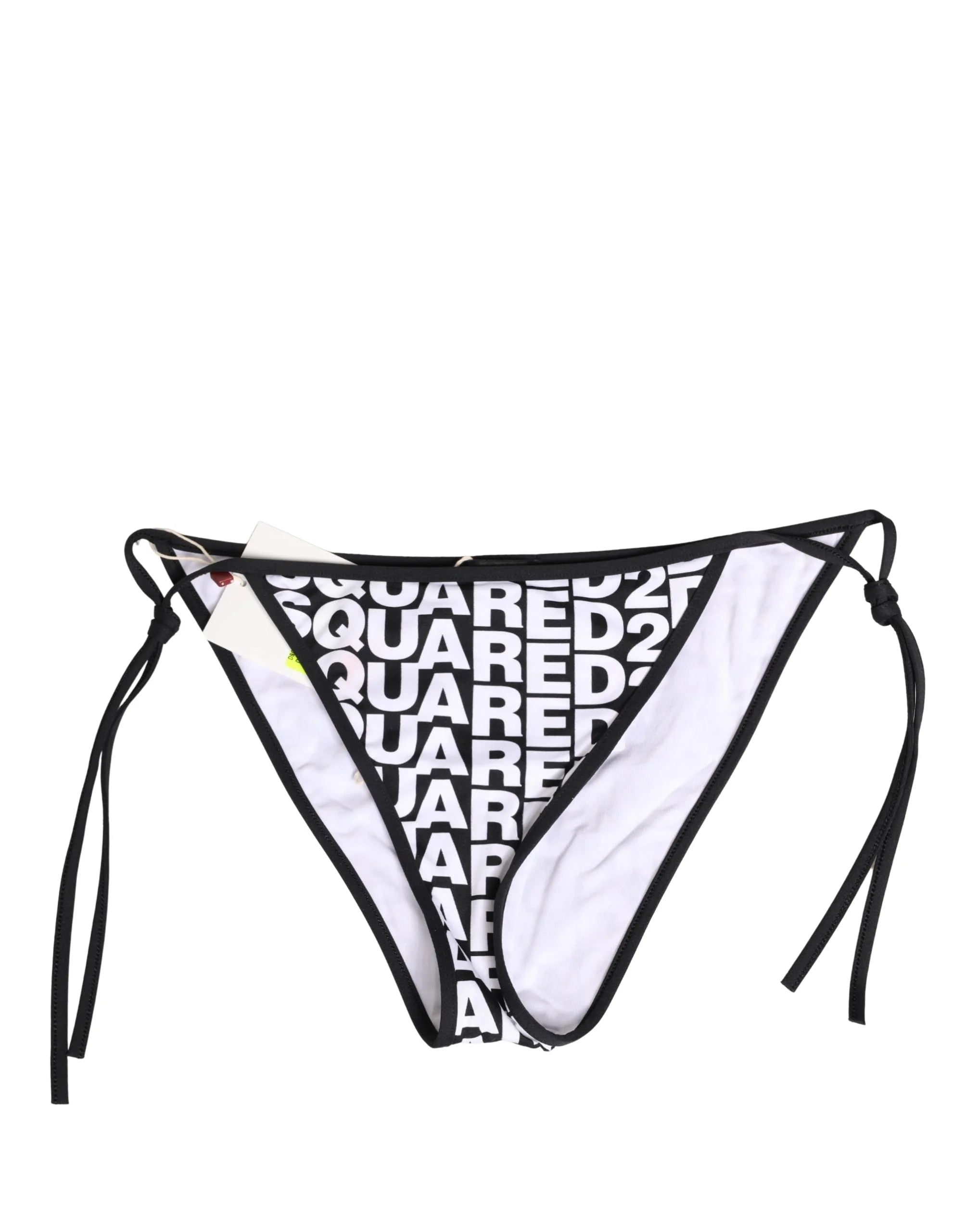 Dsquared² Multicolor Nylon Logo Print Bikini Bottom Swimwear