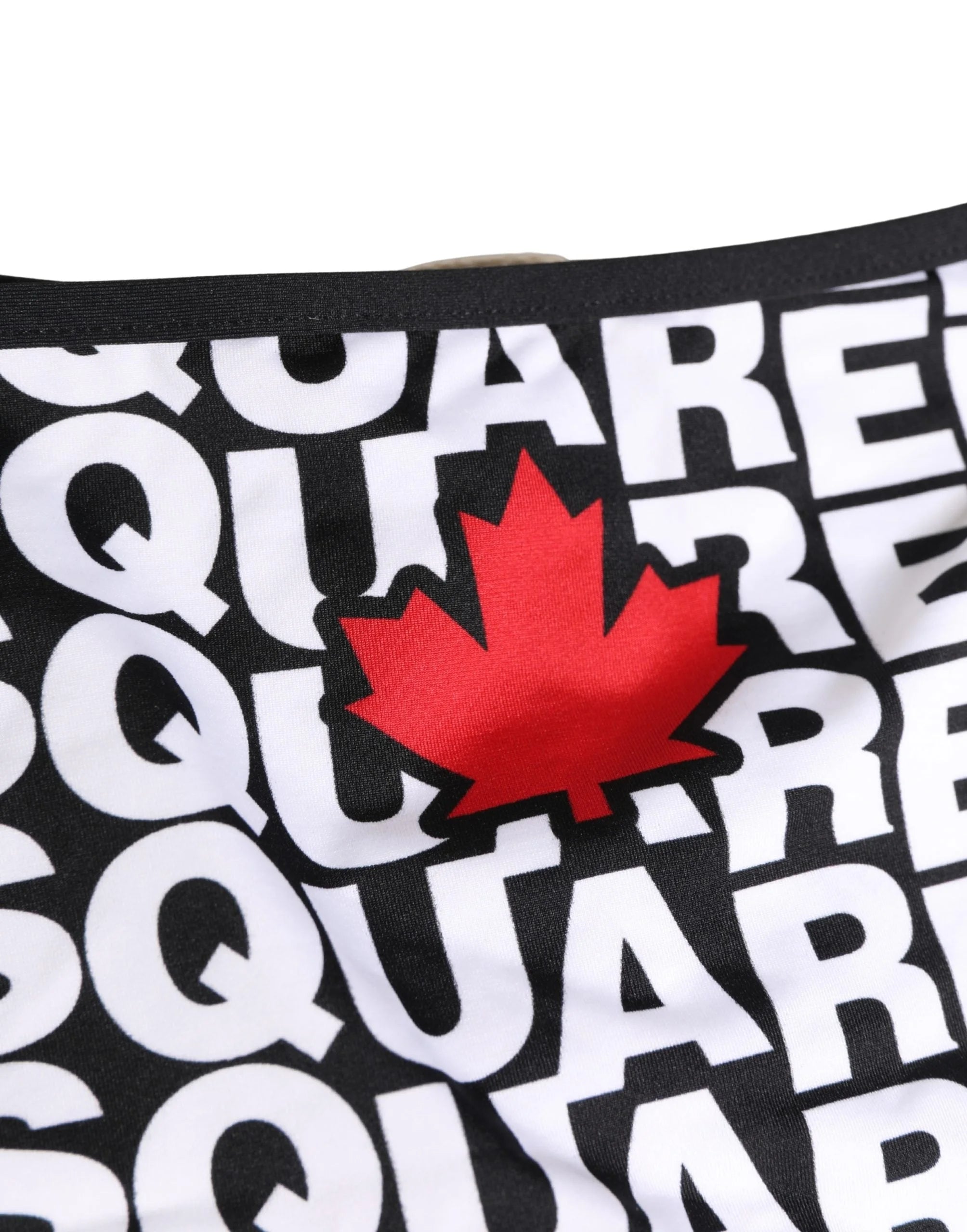 Dsquared² Multicolor Nylon Logo Print Bikini Bottom Swimwear