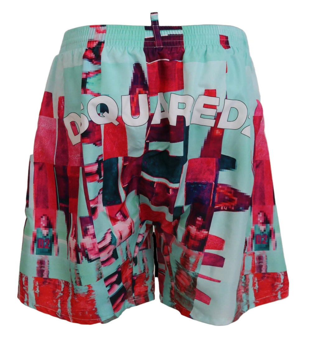 Dsquared² Multicolor Printed Beachwear Shorts Swimwear - IT48 | M - Boardshorts