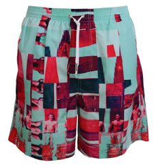 Dsquared² Multicolor Printed Beachwear Shorts Swimwear - IT48 | M - Boardshorts