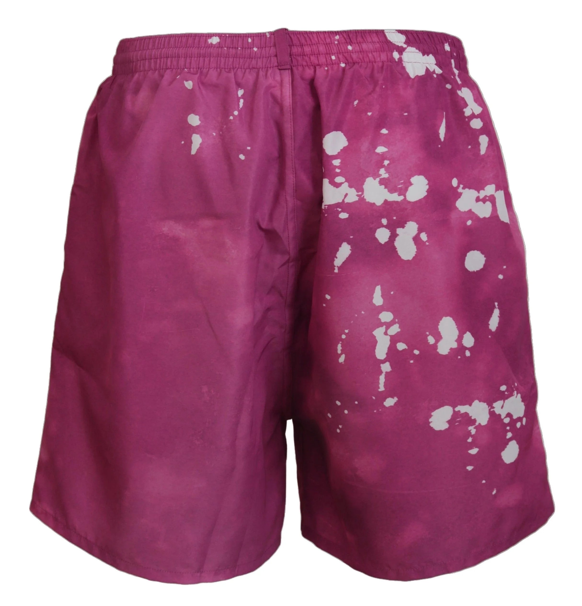 Dsquared² Pink Tie Dye Logo Men Beachwear Shorts Swimwear - IT48 | M - Boardshorts