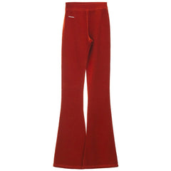 Dsquared² Red Cotton Flared Pant - Sweatpants