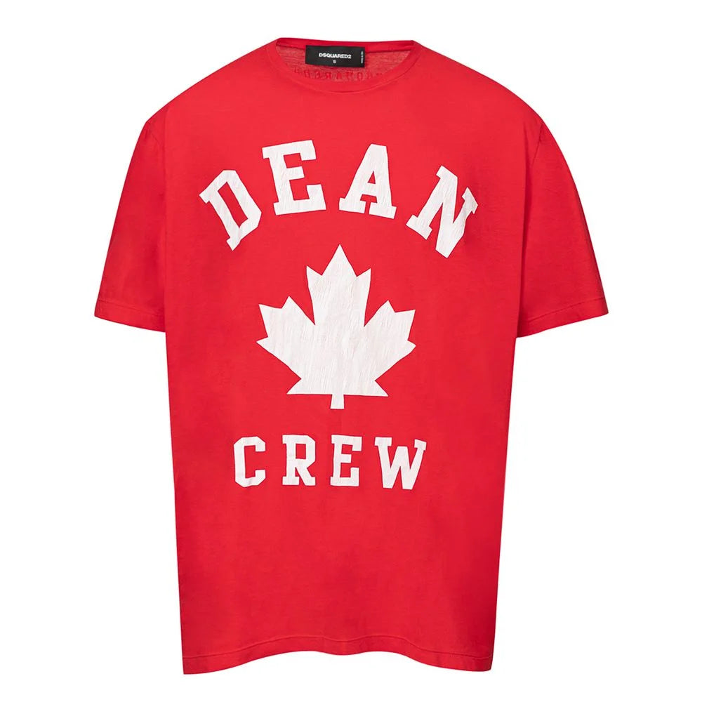 Dsquared² Red Cotton T-Shirt - S - T-Shirts