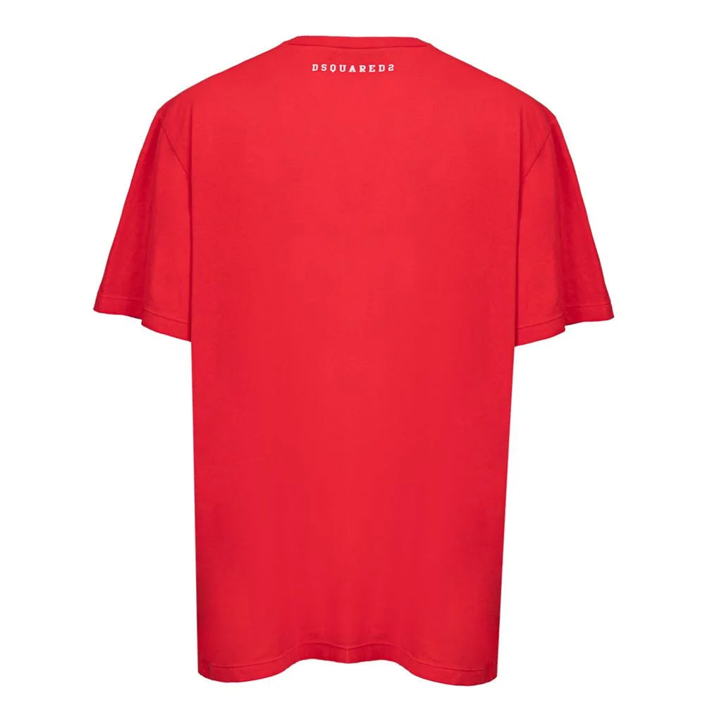 Dsquared² Red Cotton T-Shirt - S - T-Shirts