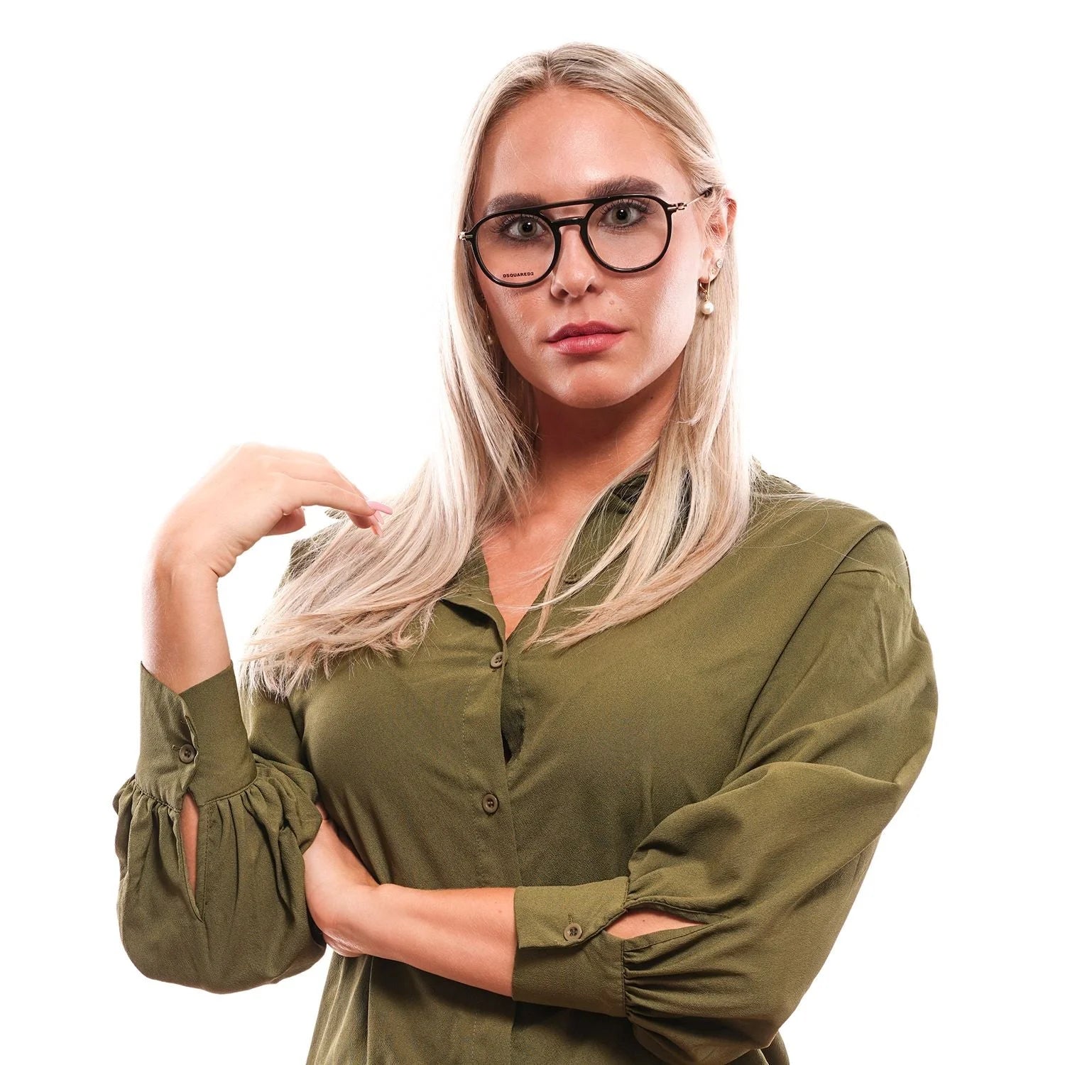 Dsquared² Sleek Black Full-Rim Designer Eyewear - Eyeglasses