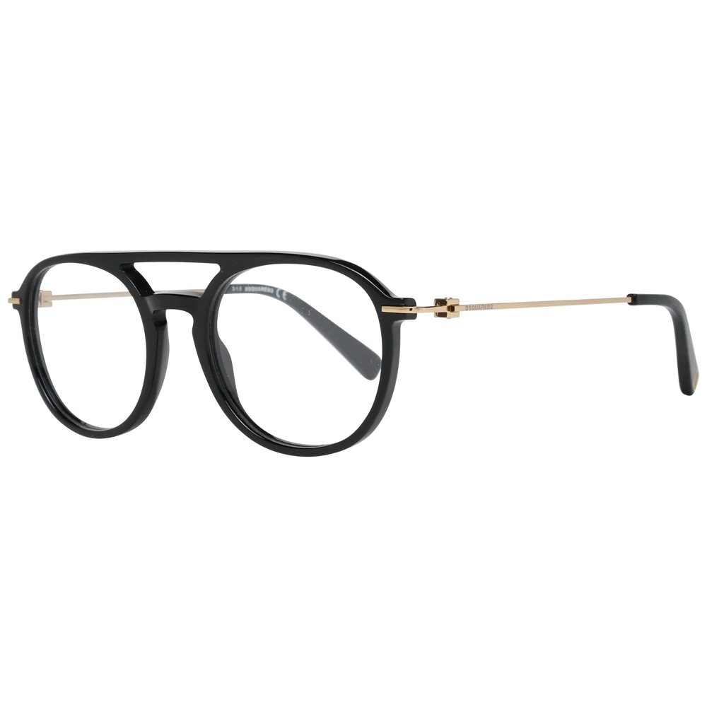 Dsquared² Sleek Black Full-Rim Designer Eyewear - Eyeglasses