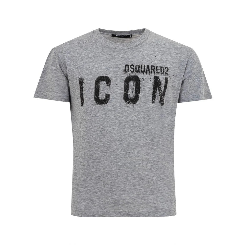 Dsquared² Sleek Gray Cotton Tee for Stylish Men - XS - T-Shirts