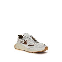 Dsquared² Witte Kalfsleren Bos Taurus Atletische Sneakers - Sneakers