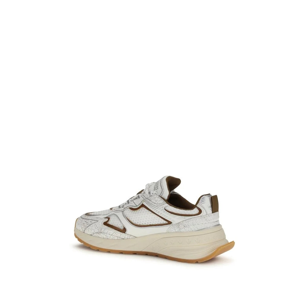Dsquared² Witte Kalfsleren Bos Taurus Atletische Sneakers - Sneakers