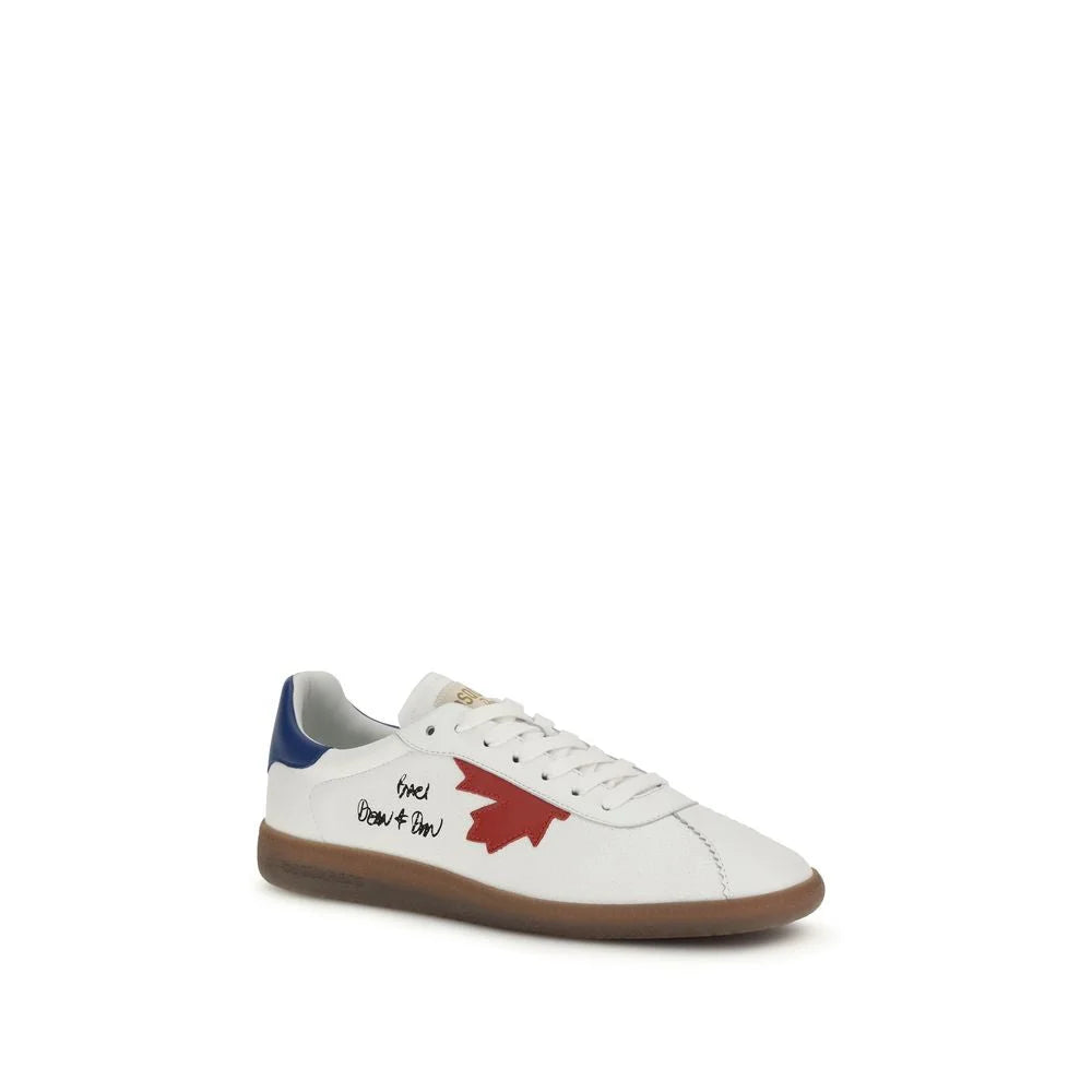 Dsquared² White Calf Leather Bos Taurus Chunky Sneakers - Sneakers