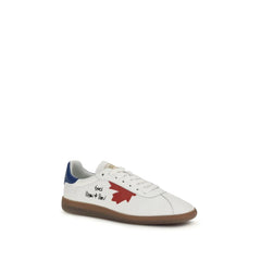 Dsquared² White Calf Leather Bos Taurus Chunky Sneakers - Sneakers
