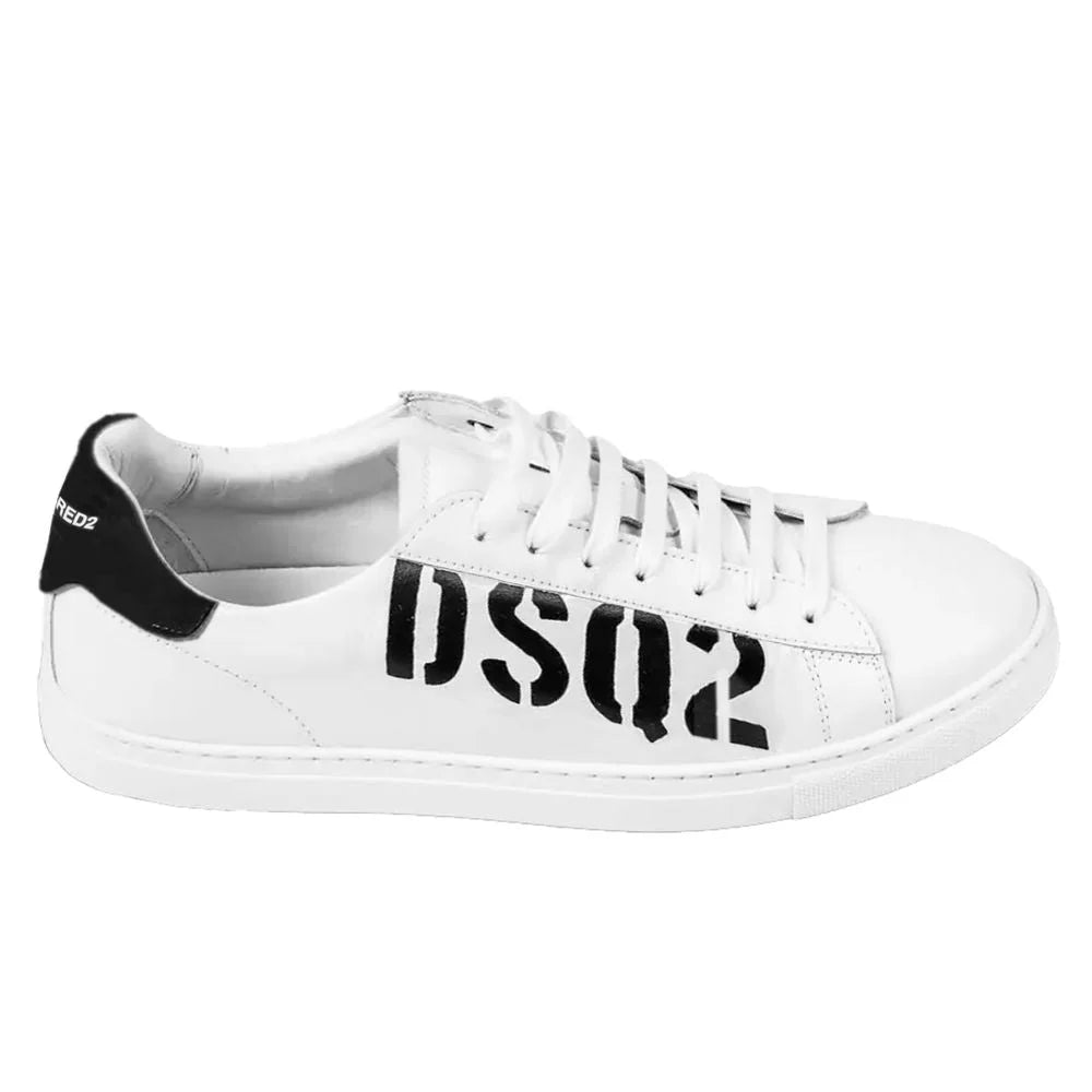 Dsquared² White Calfskin Sneaker - Sneakers