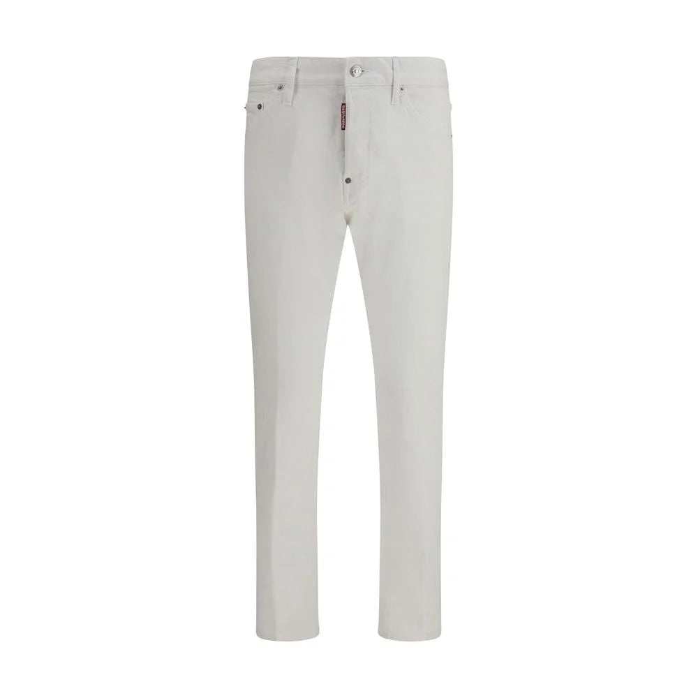 Dsquared² White Cotton Jeans Denim