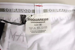 Dsquared² White Cotton Stretch Women Mid Waist Panty Underwear - IT3 | M - Briefs
