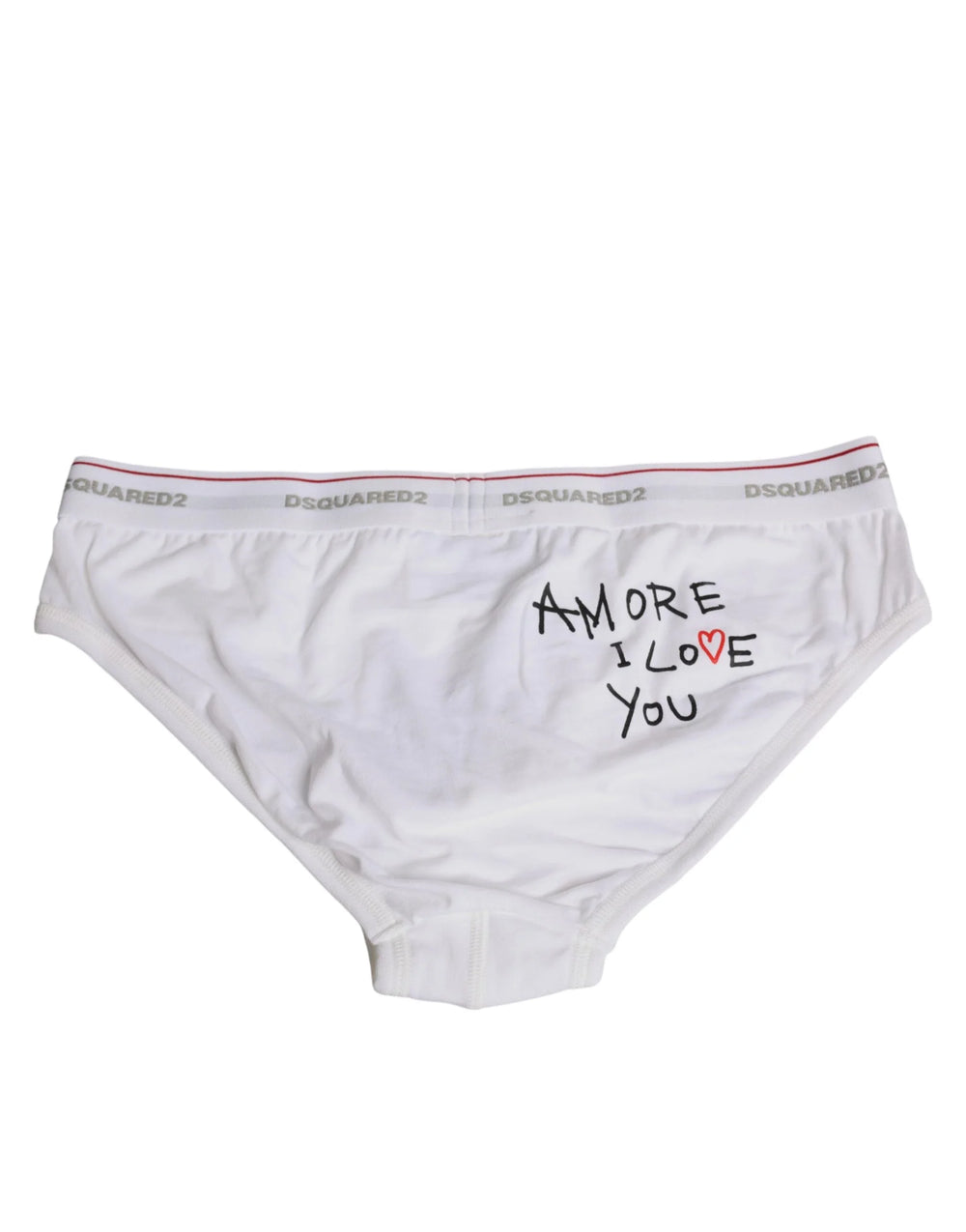 Dsquared² White Cotton Stretch Women Mid Waist Panty Underwear - IT3 | M - Briefs