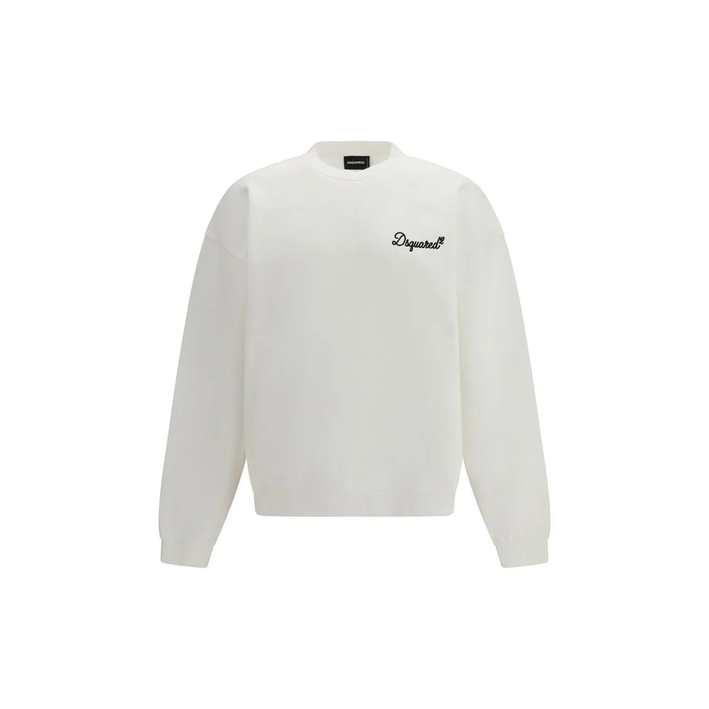 Dsquared² White Cotton Sweatshirt