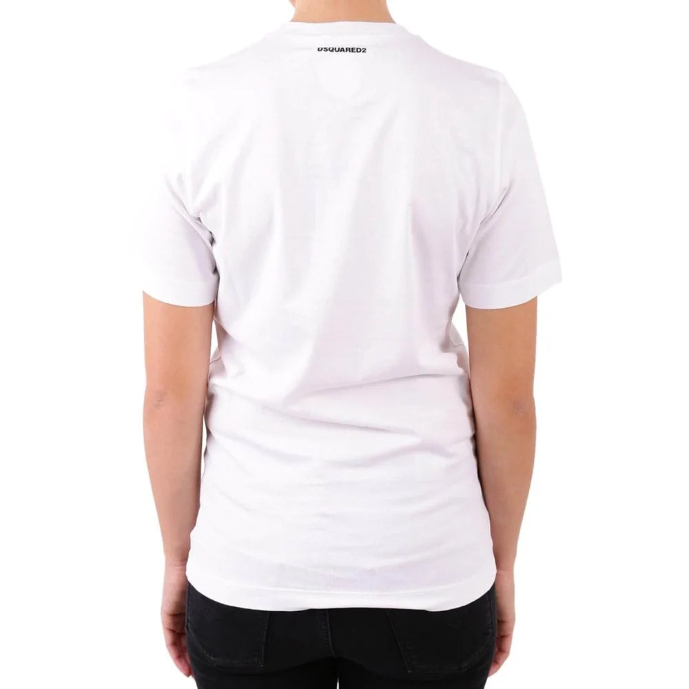 Dsquared² White Cotton T-Shirt - 40