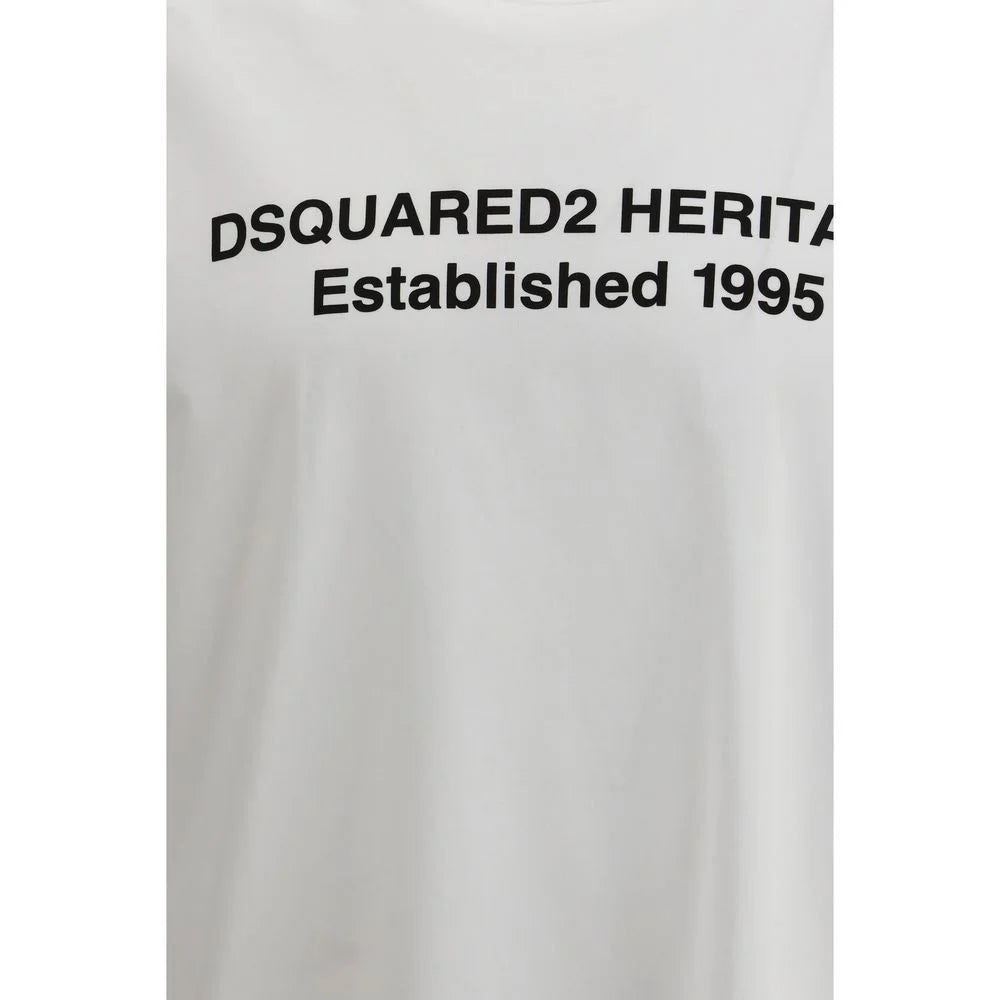 Dsquared² White Cotton T-Shirt