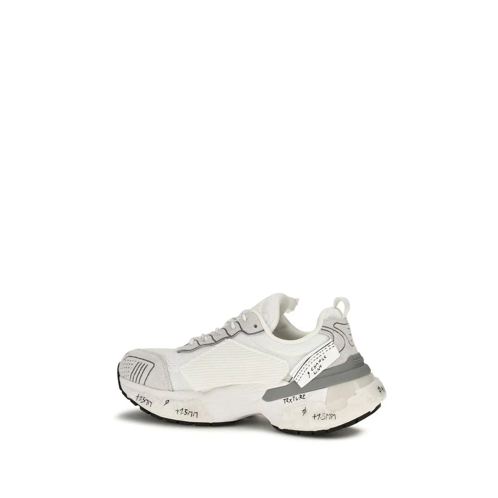 Dsquared² White Polyester Athletic Sneakers
